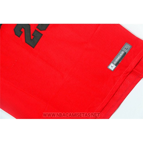 Camiseta Michael Jordan NO 23 Rojo2 Negro